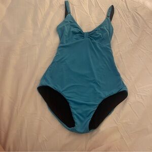 Women's Rare Vintage Reversible American Ballet
Theatre Dance Leotard Black Blue